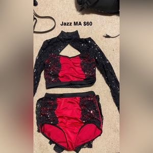 Two Piece Jazz Costume Size MA